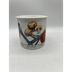 Dip Chiller Porcelain 4" Vegetables 2 pc Village Gourmet Veggies